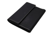 Load image into Gallery viewer, TOD'S トッズ 財布 三つ折り 折り財布 イタリア製 本革レザー ブラック 刺繍 美品 中古 4c070317