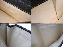 Load image into Gallery viewer, TOD'S トッズ 財布 三つ折り 折り財布 イタリア製 本革レザー ブラック 刺繍 美品 中古 4c070317