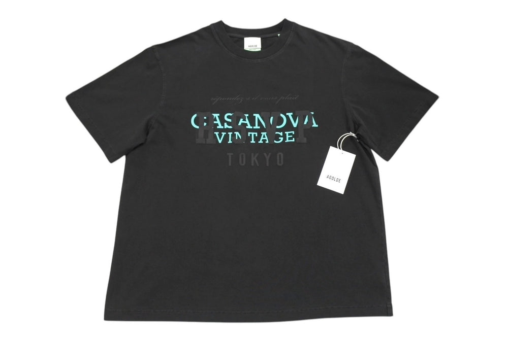 New and unused RSVP Gallery × Casanova Vintage collaboration short sleeve T-shirt 15th anniversary cotton black size XS 4c072410