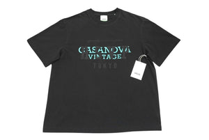 New and unused RSVP Gallery × Casanova Vintage collaboration short sleeve T-shirt 15th anniversary cotton black size XS 4c072410