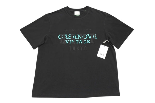 New and unused RSVP Gallery × Casanova Vintage collaboration short sleeve T-shirt 15th anniversary cotton black size L 4c072407