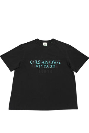 New and unused RSVP Gallery × Casanova Vintage collaboration short sleeve T-shirt 15th anniversary cotton black size XS 4c072410