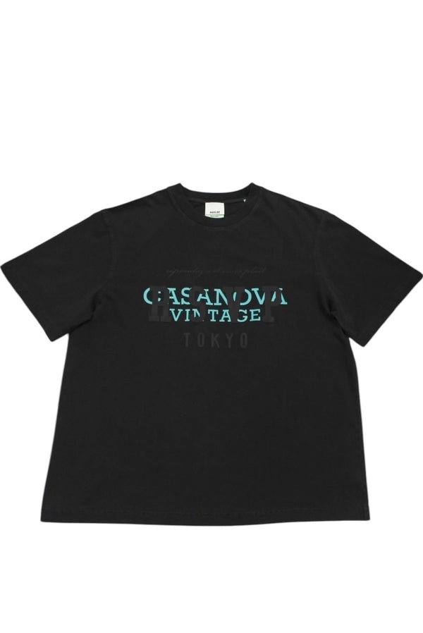 New and unused RSVP Gallery × Casanova Vintage collaboration short sleeve T-shirt 15th anniversary cotton black size L 4c072407