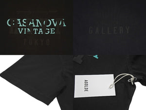 New and unused RSVP Gallery × Casanova Vintage collaboration short sleeve T-shirt 15th anniversary cotton black size XS 4c072410