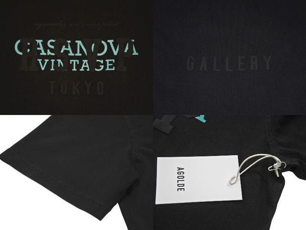 New and unused RSVP Gallery × Casanova Vintage collaboration short sleeve T-shirt 15th anniversary cotton black size XS 4c072410