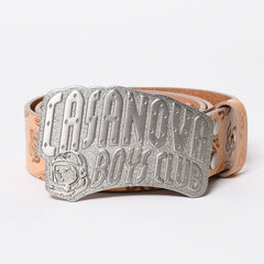 New and unused item BILLIONAIRE BOYS CLUB Billionaire Boys Club CASANOVA BOYS CLUB Casanova Boys Club Belt Brown Silver Hardware Size M Used 4a008797