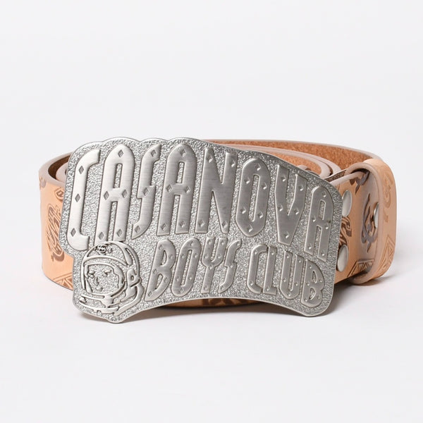 New and unused item BILLIONAIRE BOYS CLUB Billionaire Boys Club CASANOVA BOYS CLUB Casanova Boys Club Belt Brown Silver Hardware Size M Used 4a008797