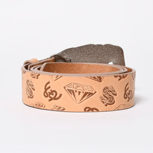 New and unused item BILLIONAIRE BOYS CLUB Billionaire Boys Club CASANOVA BOYS CLUB Casanova Boys Club Belt Brown Silver Hardware Size M Used 4a008797