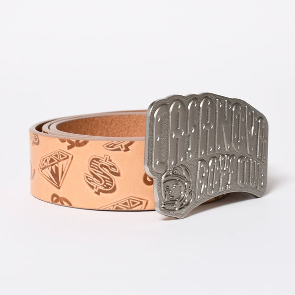 New and unused item BILLIONAIRE BOYS CLUB Billionaire Boys Club CASANOVA BOYS CLUB Casanova Boys Club Belt Brown Silver Hardware Size M Used 4a008797