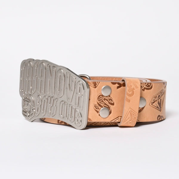 New and unused item BILLIONAIRE BOYS CLUB CASANOVA BOYS CLUB Casanova Boys Club Belt Brown Silver hardware Size L Used 4a008851