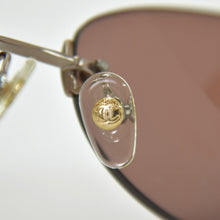 画像をギャラリービューアに読み込む, 極美品 CHANEL シャネル リムレス サングラス メガネ ココマーク 4003 イタリア製 メタル ブラウン サイズ53◻︎19 中古 4b009480