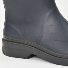 Load image into Gallery viewer, CHANEL シャネル レインブーツ ココマーク ロゴ ブラック ネイビー ラバー サイズ38 G39620B23123 美品 中古 4b010301