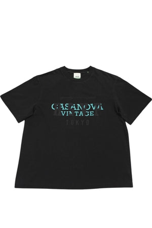 New and unused RSVP Gallery × Casanova Vintage collaboration short sleeve T-shirt 15th anniversary cotton black size XS 4c072410