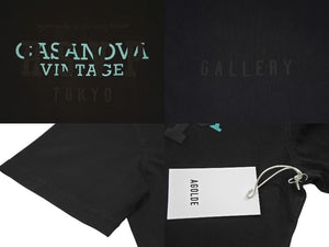 New and unused RSVP Gallery × Casanova Vintage collaboration short sleeve T-shirt 15th anniversary cotton black size L 4c072407