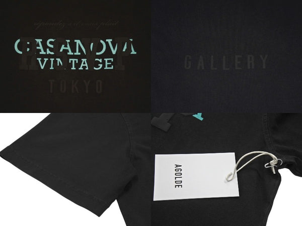 New and unused RSVP Gallery × Casanova Vintage collaboration short sleeve T-shirt 15th anniversary cotton black size L 4c072407