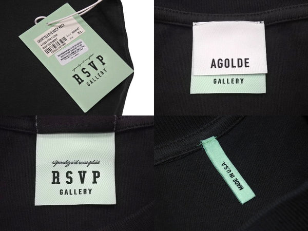New and unused RSVP Gallery × Casanova Vintage collaboration short sleeve T-shirt 15th anniversary cotton black size XS 4c072410
