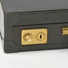 Load image into Gallery viewer, HERMES エルメス エスパスPM アタッシュケース ビジネスバッグ 150周年 500個限定 カーボン ブラック ゴールド金具 美品 中古 4b010048