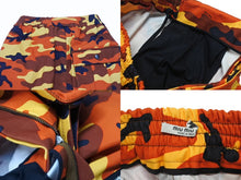 Load image into Gallery viewer, 極美品 MIUMIU ミュウミュウ ミリタリーカーゴスカート MG1204 1TGX コットン エラステイン オレンジ イエロー ブラック 38 中古 4b006219