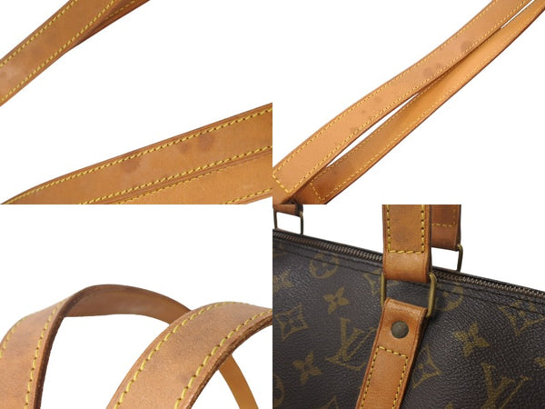 LOUIS VUITTON Flannery PM Tote Bag M51115 Monogram Brown PVC Leather Gold Hardware Good Used 4c070979