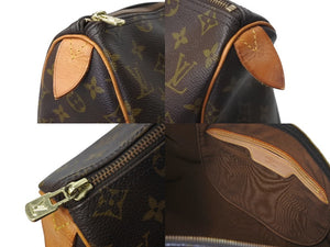 LOUIS VUITTON Flannery PM Tote Bag M51115 Monogram Brown PVC Leather Gold Hardware Good Used 4c070979