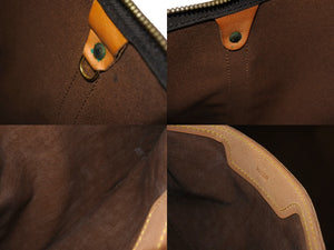 LOUIS VUITTON Flannery PM Tote Bag M51115 Monogram Brown PVC Leather Gold Hardware Good Used 4c070979