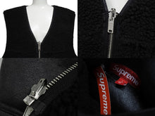 画像をギャラリービューアに読み込む, 新品未使用 Supreme シュプリーム 24AW Reversible Faux Shearling Work Vest ベスト ブラック サイズL 中古 4b006274