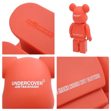Load image into Gallery viewer, BE@RBRICK UNDERCOVER LOGO RED 400％ ベアブリック アンダーカバー ロゴ レッド UC1B9Z01 MEDICOM TOY 美品 中古 13825