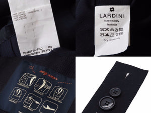 LARDINI ラルディーニ スーツ セットアップ ジャケット パンツ ネイビー 薄手 メンズ サイズ54 中古 N18473