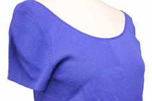 画像をギャラリービューアに読み込む, CHANEL シャネル カットソー レーヨン ポリエステル P53310K06932 ブルー レディース サイズ34 N20396