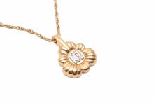 画像をギャラリービューアに読み込む, NINA RICCI ニナリッチ フラワーモチーフ ネックレス ゴールド GP 7.7g ロゴ アクセサリー ジュエリー 小物 美品 中古 20564