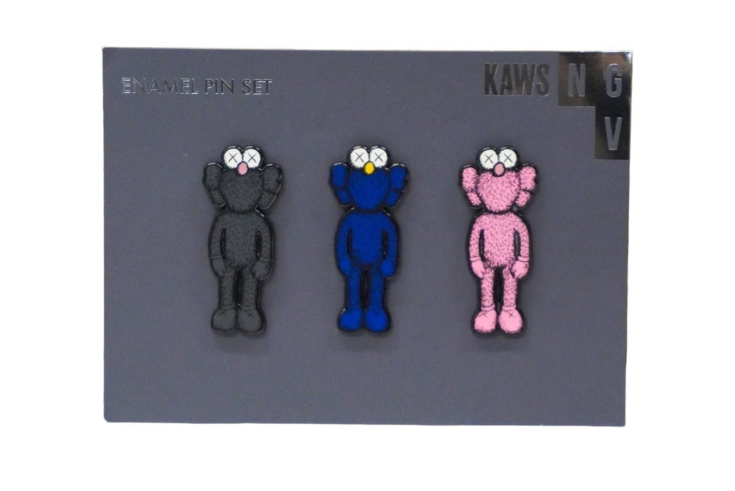 新品同様品 KAWS カウズ ENAMEL PIN SET バッチ ピンバッチ ピン