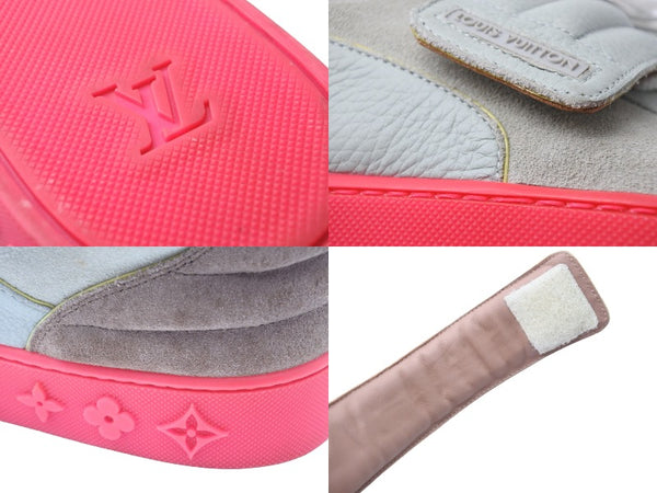 LouisVuitton ルイヴィトン × Kanye West カニエウエスト ジャスパー ハイカットスニーカー グレー ピンク 8 1/2 美品 中古 21935