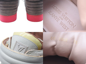 LouisVuitton ルイヴィトン × Kanye West カニエウエスト ジャスパー ハイカットスニーカー グレー ピンク 8 1/2 美品 中古 21935