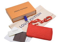画像をギャラリービューアに読み込む, 新品未使用品 LOUIS VUITTON ルイヴィトン コインケース M67474 アンプラント ポシェット クレ レッド トリヨンレザー 中古 23109