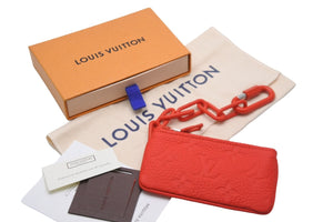 新品未使用品 LOUIS VUITTON ルイヴィトン コインケース M67474 アンプラント ポシェット クレ レッド トリヨンレザー 中古  23109 – Casanova Vintage