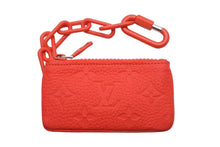 画像をギャラリービューアに読み込む, 新品未使用品 LOUIS VUITTON ルイヴィトン コインケース M67474 アンプラント ポシェット クレ レッド トリヨンレザー 中古 23109