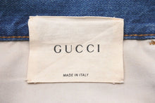 画像をギャラリービューアに読み込む, GUCCI グッチ 激レアサイズ 17AW スネークエンブロイダリー デニム パンツ 41メンズ 430356ウォッシュ加工 美品 中古 23123