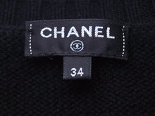 Load image into Gallery viewer, CHANEL シャネル 17B P57393K07487 カシミヤ ワンピース 34 フェイクパール ココマーク ブラック 美品 23221