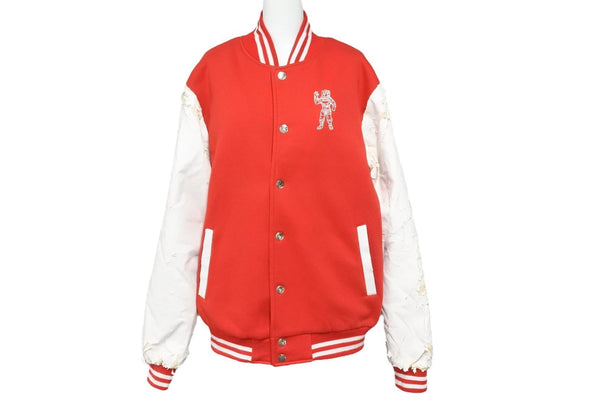Billionaire Boys Club Billionaire Boys Club Stadium Jumper Sleeve Leather Jumper Big Logo Embroidery BBC Ice Cream M Good Condition Used 25240
