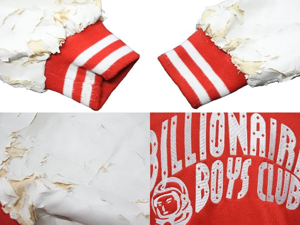 Billionaire Boys Club Billionaire Boys Club Stadium Jumper Sleeve Leather Jumper Big Logo Embroidery BBC Ice Cream M Good Condition Used 25240