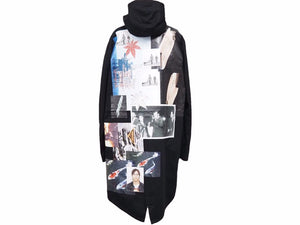 アーカイブ RAF SIMONS ラフシモンズ 15SS モッズコート ブラック マルチカラー 157-700 メンズ サイズ44 中古 N25272