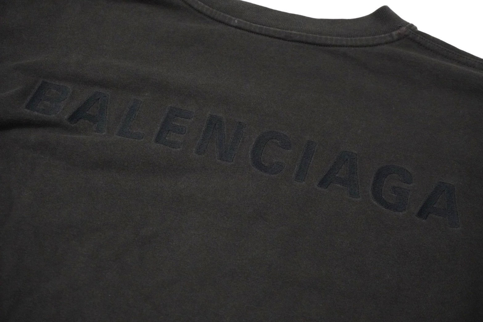 BALENCIAGA バレンシアガ 半袖Ｔシャツ バックロゴ 刺繍 オーバー