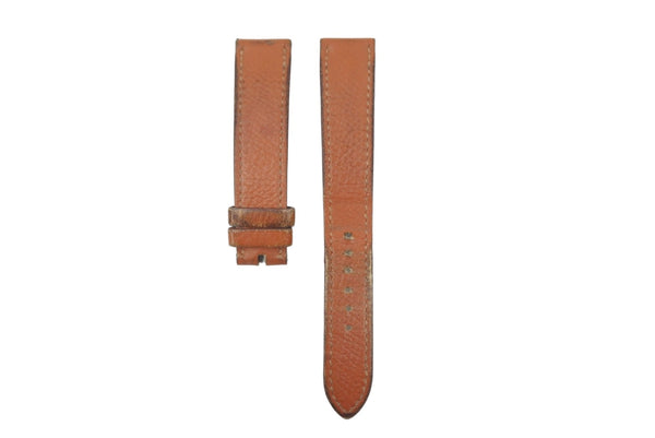 HERMES H watch leather belt watch strap leather brown used 25558