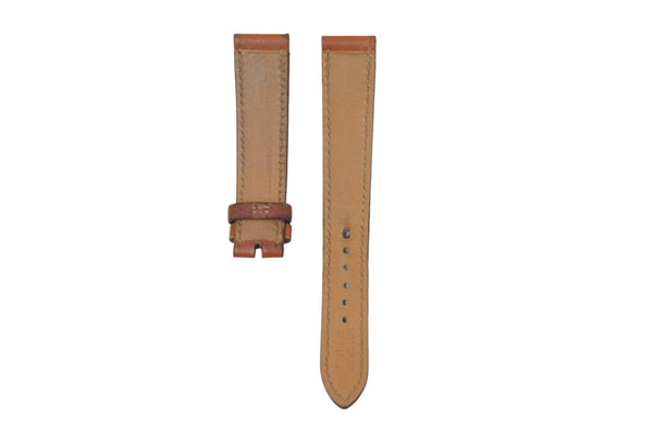 HERMES H watch leather belt watch strap leather brown used 25558