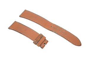 HERMES H watch leather belt watch strap leather brown used 25558