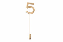 Load image into Gallery viewer, CHANEL シャネル No.5 ピン ブローチ ゴールド アクセサリー メタル 小物 数字 美品 中古 26317