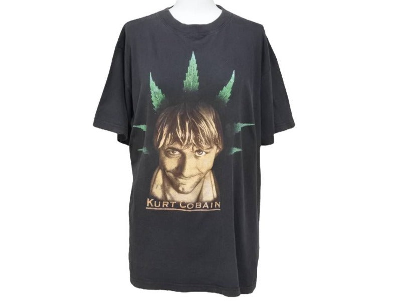 90's ヴィンテージ kurt cobain カートコバーン tシャツ ブラック バンドTシャツ レア ニルヴァーナ 古着 メンズ 美品 中古  26566 – Casanova Vintage