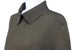 CELINE セリーヌ トップス 長袖 襟付き フィービー期 カーキ メンズ イタリア製 サイズ XS 美品 中古 27502