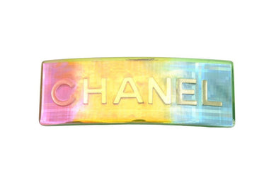 美品 CHANEL バレッタ レインボー 97P ヴィンテージ 虹色 美品 CHANEL バレッタ レインボー 97P ヴィンテージ 虹色