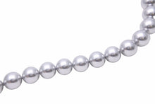 画像をギャラリービューアに読み込む, フェイクパール ネックレス アクセサリー 小物 イミテーションパール ノーブランド コットン シルバー 42cm 美品 中古 28029